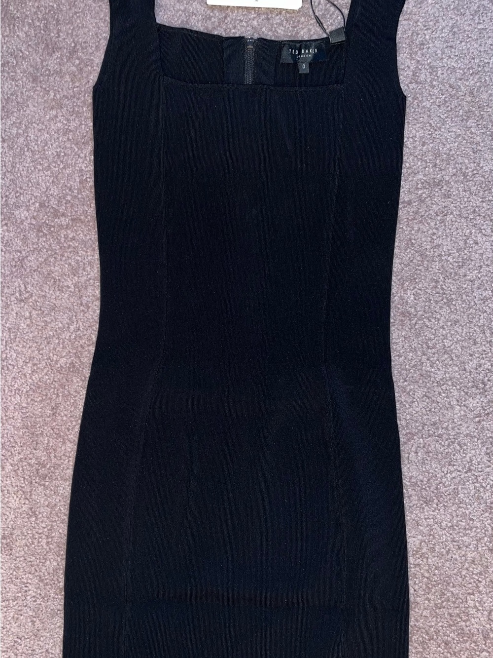 Ted Baker Black Sleeveless Midi Sheath Dress